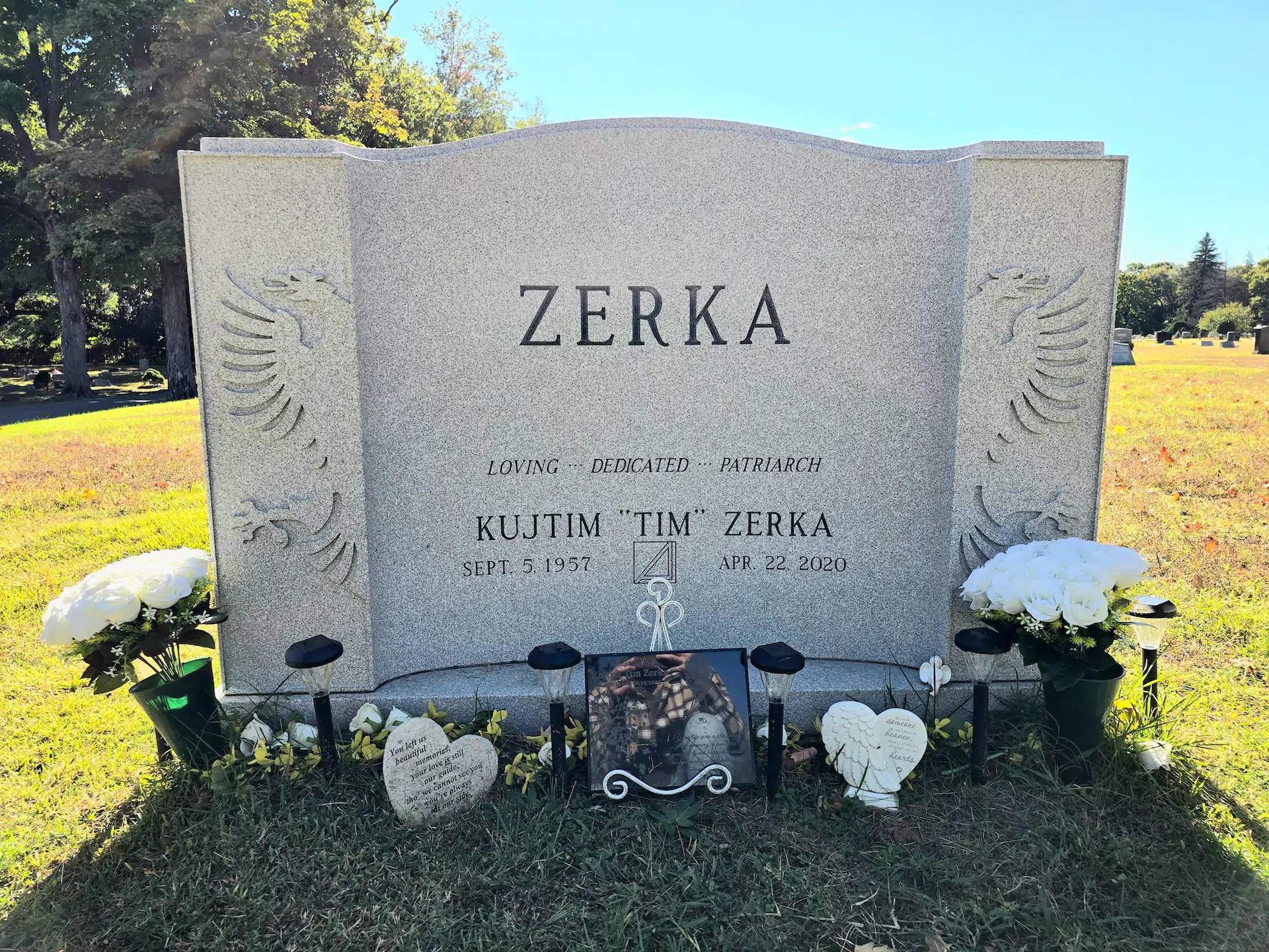 Granite Angel-Themed Headstone hand-carved by Angel Memorials in NJ — image 4